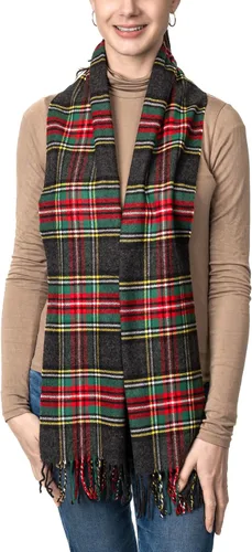 Vista 120 de Bufanda de invierno Achillea suave y cálida, de tartán, a cuadros, de cachemira, unisex