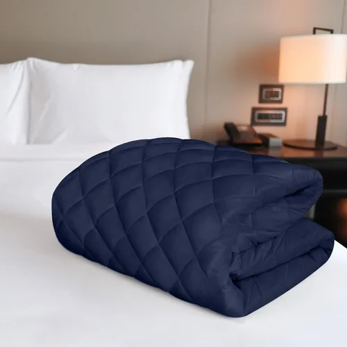 Vista 5 de Utopia Bedding - Cubrecolchón acolchado y ajustado, tamaño individual, protector y cubierta elástica para colchón con bolsillo profundo que se Azul