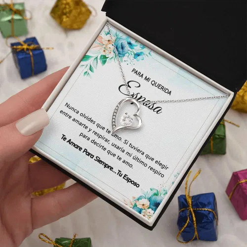 Vista 7 de Regalo para Mi Esposa Collar Regalo para Mi Esposa Especial, Regalos para 14 de febrero, Collar para mujer, Regalo para mujer, Regalos de San
