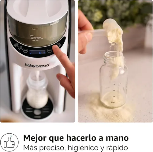 Vista 5 de Baby Brezza Formula Pro - Máquina dispensadora de fórmula avanzada – Mezcla automáticamente una botella de fórmula caliente al instante – Haz