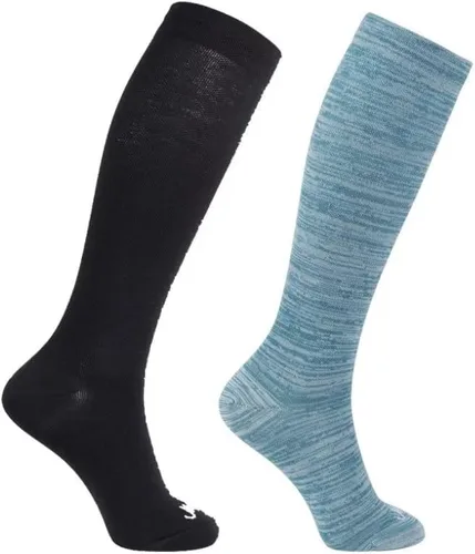 Vista 11 de ja vie Calcetines de compresión graduados de 80% lana merino ultra suaves de 15-20 mmHg para mujeres y hombres