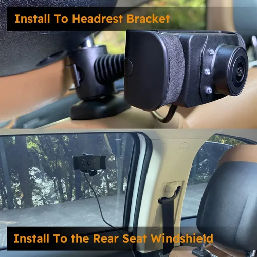 Vista 5 de 1080P HD - Monitor de espejo para bebé, cámara de coche de bebé con monitor de coche de bebé de 4.3 pulgadas, cámara de asiento trasero de coche