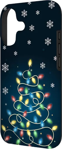 Vista 2 de Christmas Lights ICY Crystals Theme Snowflake Case for iPhone 17