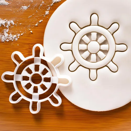 Vista 2 de Cortador de galletas Ship's Wheel, 1 pieza - Bakerlogy