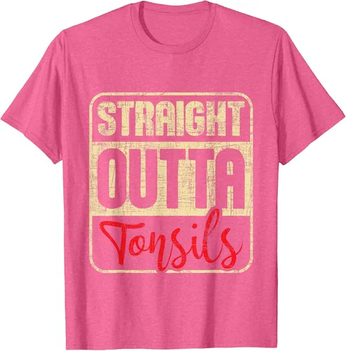 Vista 58 de Straight Outta Amígdalas - Camiseta de recuperación de cirugía de eliminación de amígdalas Asphalt Grey