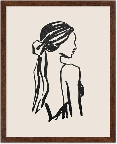 Vista 138 de Poster Master Faces Poster - Retro Women Print - Portrait Art - Sketch Illustration - Abstract Artwork - Woman Design - Chic Boho Design - Great