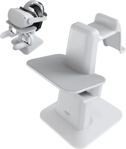 Vista 2 de KIWI design Accesorios de soporte de realidad virtual y accesorios de cubierta de agarraderas de controlador compatibles con Quest 2