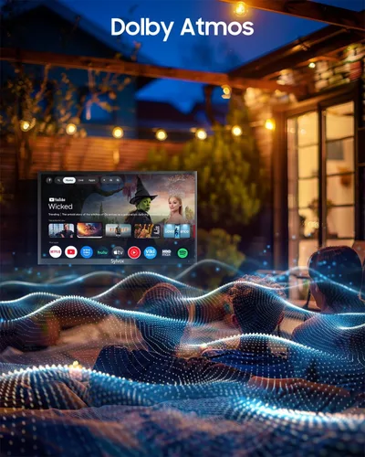 Vista 6 de SYLVOX Outdoor TV, 43" Full Sun Outdoor TVs, Premium 2000 Nit, Waterproof