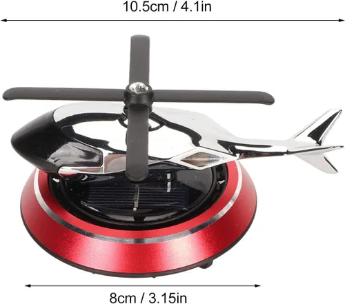 Vista 7 de Ambientador para automóvil, helicóptero mejorado para aromaterapia, ambientador giratorio solar con rotación solar, alivia el estrés y purifica