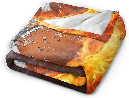Vista 2 de Manta de Tiro de Fútbol Americano Deporte Genial, Súper Suave y Cálida, Mantas de Cama para Sofá, Dormitorio, Oficina, Automóvil, Manta de Franela