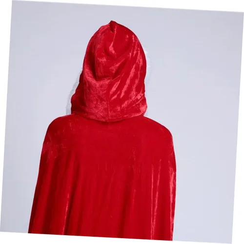 Vista 7 de NOLITOY Hooded Cape Adult Costumes Hooded Cloak Kids Cape Kids Costumes Kids Santa Costume Clothing Child