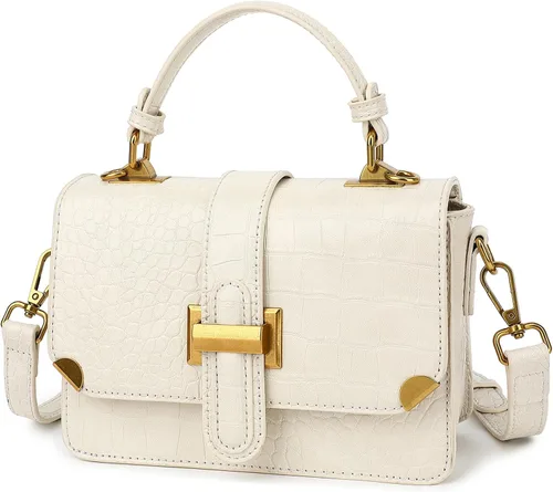 Vista 8 de LL LOPPOP Bolsos de hombro con asa superior para mujer, elegantes y pequeños, de cuero, estilo cartera