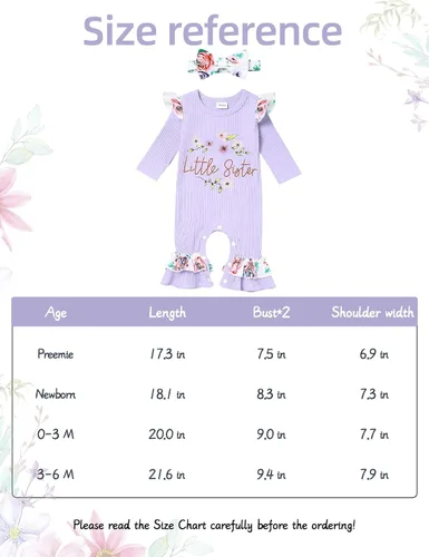 Vista 7 de Mono de manga larga con estampado floral para bebé o niña