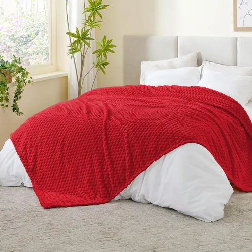 Vista 139 de BEDELITE Manta de forro polar para sofá y cama, manta decorativa de jacquard 3D de almendra, súper suave y acogedora, manta mullida cálida adecuada