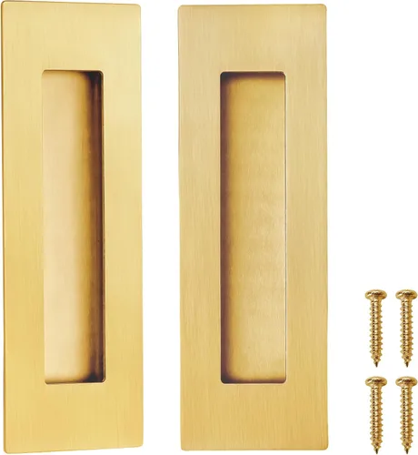 Vista 14 de CozyTower Tiradores empotrados de 4.72 pulgadas para puerta de armario, armario de cocina, manija de puerta corrediza pequeña, herrajes Acero
