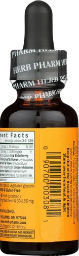 Vista 4 de Herb Pharm Kids Fórmula Herbal Vengador Inmune Certificado-Orgánico Sin Alcohol, 1 Onza