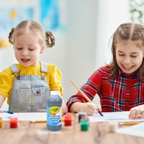 Vista 2 de Crayola Pintura lavable, negro, 16 oz.