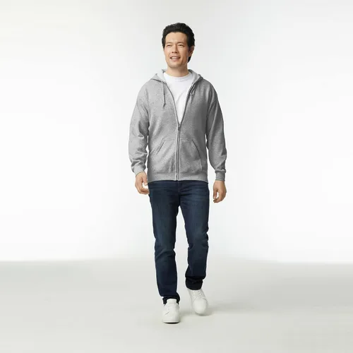 Vista 6 de Gildan Sudadera con capucha y cremallera de forro polar, estilo G18600