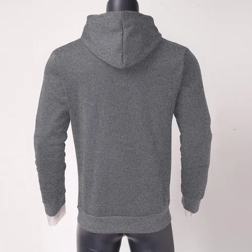 Vista 3 de Sudaderas con capucha para hombre, ajuste delgado, casual, ligera, para gimnasio, atlética, moderna, con bolsillo