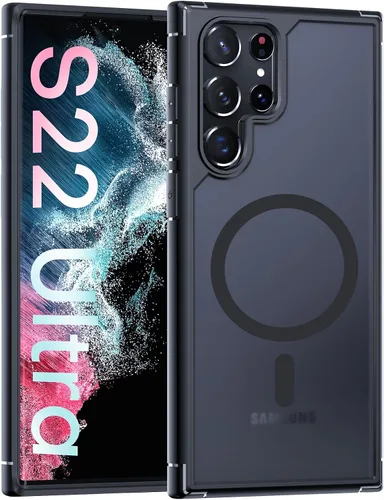 Vista 588 de TOCOL Funda magnética 3 en 1 para iPhone 15 Pro, mejorada [protección completa de cámara] con 2 protectores de pantalla, compatible con MagSafe Gris