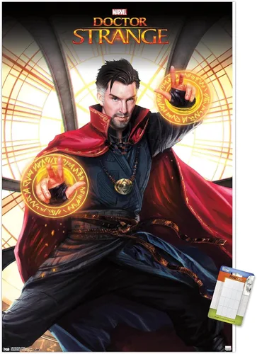 Vista 9 de Trends International Marvel Doctor Strange - Póster de pared de tragaluz, 34 pulgadas de largo x 22.4 W, versión premium sin marco