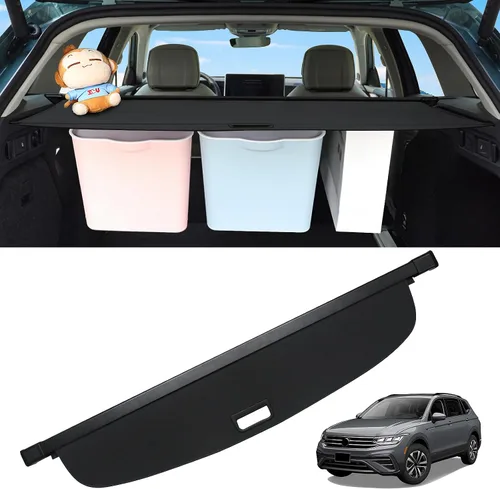 Vista 31 de Sze Cubierta de carga para Jeep Grand Cherokee 2022 2023 2024 2025 2026 (2 filas; WL) 4XE retráctil para maletero, cubierta de seguridad negra