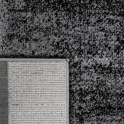 Vista 4 de Paco Home - Alfombra de área moderna con efecto de pintura abstracta, negro gris, Tamaño: 2 x 3.3 pies