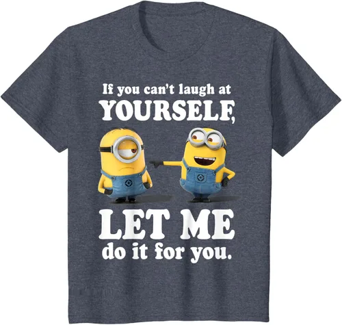 Vista 67 de Camiseta gráfica de Minions de Mi villano favorito: Ríete de ti mismo Negro