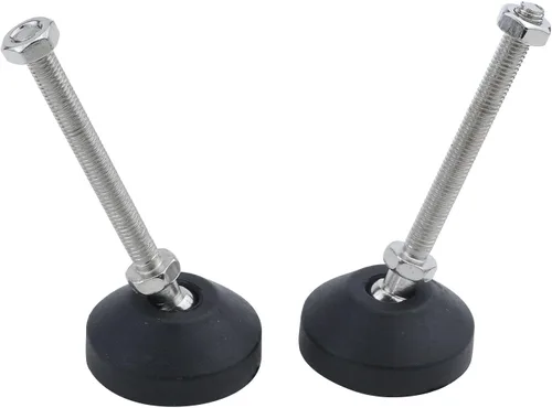 Vista 6 de Antrader 4pcs M8x50mm Ajustable Muebles Glides Antideslizante Nylon Reforzado Base Redonda 4.449 in Pie de nivelación