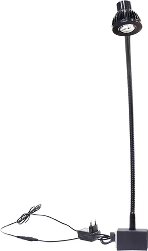 Vista 3 de HERSI Lámpara de torno LED COB 5w para tornos Revo, brazo FLEX de 24 '', base magnética, 110 V