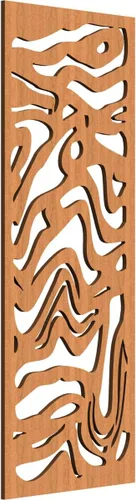Vista 73 de 9 3/8"W x 24 3/8"H x 1/4"T Northfield Decorativos Paneles de Pared de Madera Calado, Abedul