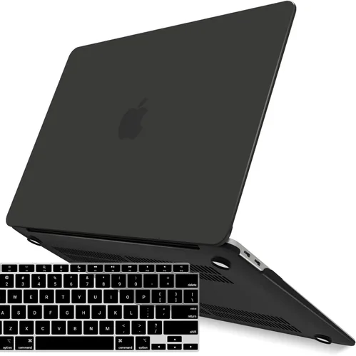 Vista 49 de IBENZER Compatible con Nuevo MacBook Air de 13 pulgadas Funda 2022 2021 2020 M1 A2337 A2179 A1932, Carcasa Rígida de Plástico con Cubierta de azul