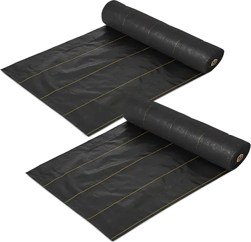 Vista 24 de Dewitt Pro-5 Tela Paisajística Tejida con Barrera contra Malezas, 5 oz, Negro, 3' x 250' - Control de Crecimiento de Servicio Pesado, Cubierta