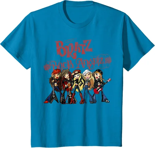 Vista 34 de Bratz Camiseta Rock Angelz Group Shot Negro
