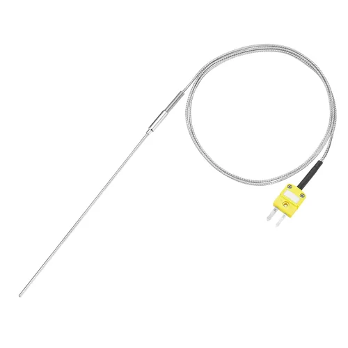 Vista 37 de MECCANIXITY Sonda de sensor de temperatura tipo K con termopar y enchufe, sonda de temperatura del medidor -50 a 1100°C (-58 a 2012°F), acero