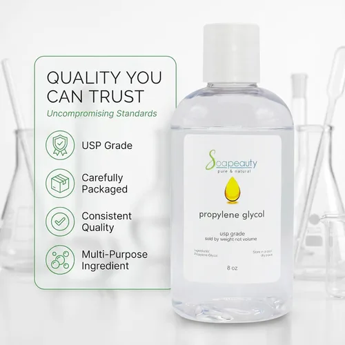 Vista 6 de Propilenglicol USP 99.9% Puro Grado Alimenticio No GMO Kosher (2 OZ)