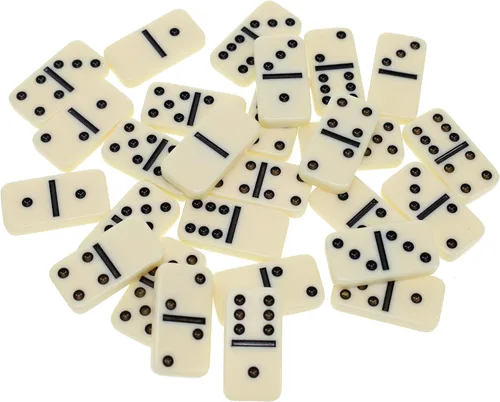 Vista 2 de WE Games Double 6 Dominoes Combo Set - Juegos de viaje 12 en 1 para familias y adultos - Juegos de dados y póker