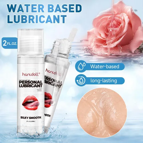 Vista 3 de Lubricante a base de agua (2 onzas líquidas), lubricante a base de agua vaginal, lubricante de juguete sexual, líquido para parejas, mujeres