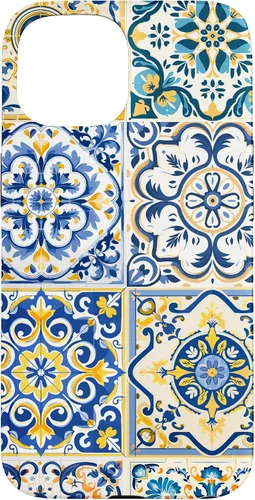 Vista 6 de Funda para iPhone 17 con diseño de azulejos mediterráneos sicilianos