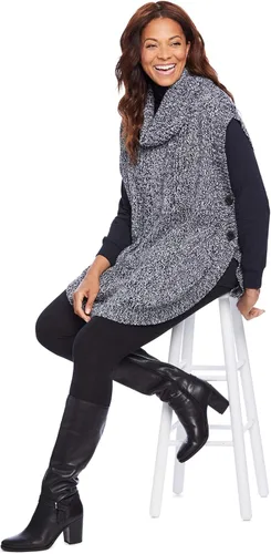 Vista 5 de Woman Within Poncho de punto de talla grande para mujer