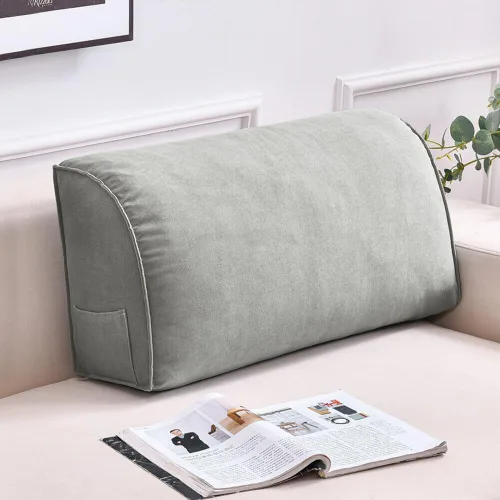 Vista 12 de Almohada decorativa para sofá, cojín de respaldo con funda de almohada extraíble para sala de estar, cabecero, almohada de lectura para cama, Aqua