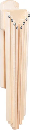Vista 7 de Pennsylvania Woodworks Estante de secado de ropa montado en la pared, resistente, plegable, para secar la ropa, estante plegable de madera maciza