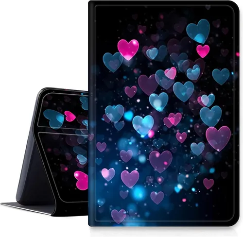 Vista 17 de Funda para tablet Amazon Kindle Fire HD 10 y 10 Plus de 10.1" (11ª generación, versión 2021), funda plegable con función de encendido y apagado