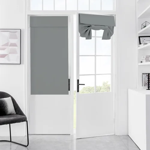 Vista 19 de Cortinas para puerta de aula, cortina de ventana con protección total de privacidad, panel de ventana opaco sólido, para puertas de vidrio, puertas