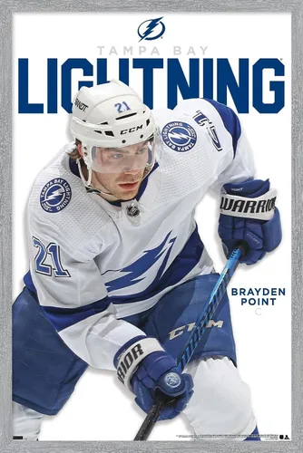Vista 14 de Trends International NHL Tampa Bay Lightning - Póster de pared de la serie 23 de Brayden Point Versión enmarcada en blanco