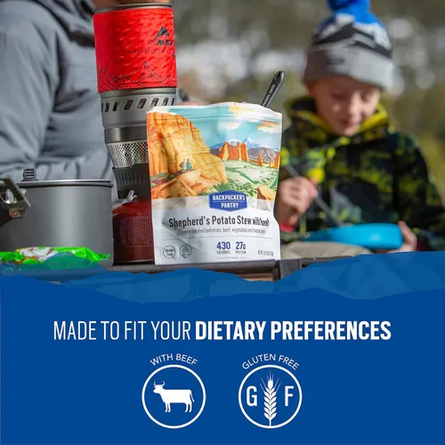 Vista 5 de Backpacker's Pantry - Estofado de papa del pastor con carne de res - Comida liofilizada para mochileros y campistas - Comida de emergencia - 27