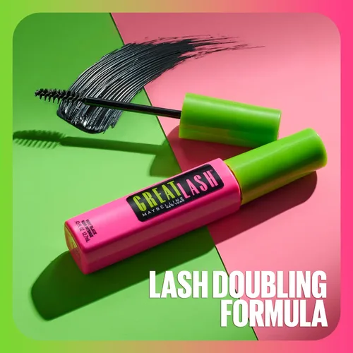 Vista 5 de Máscara a prueba de agua Great Lash de Maybelline, 0.44 Fl. Oz., Muy negro