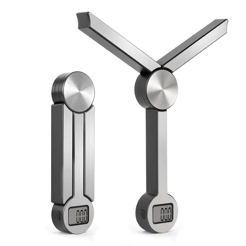 Vista 10 de Báscula plegable de alimentos, báscula digital de cocina, báscula portátil de alimentos para alimentos, mini báscula de bolsillo plegable de gramos