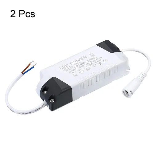 Vista 3 de PATIKIL Controlador LED de 36 W 300 mA, 2 unids AC 85-265V Salida 72-126V DC Conector hembra Conector Rectificador de corriente constante
