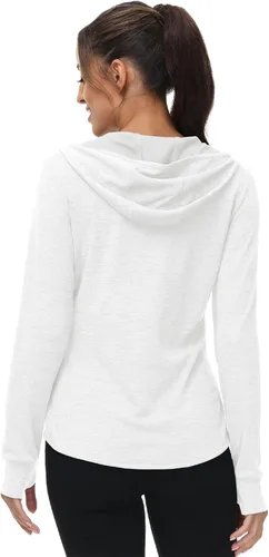 Vista 10 de TBMPOY Chaquetas con capucha y protección solar UPF 50+ para mujer, ligeras, de manga larga, para senderismo, exteriores, con cremallera completa